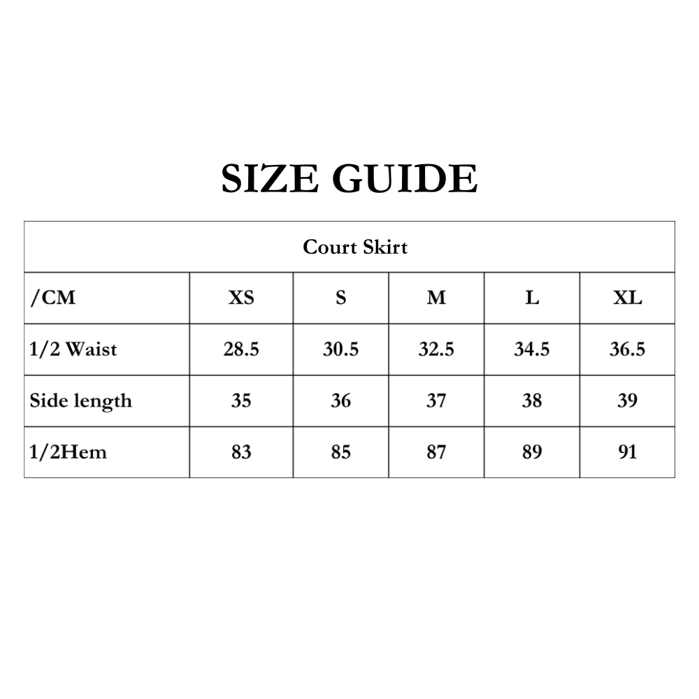 Women's Court Skirt - Black