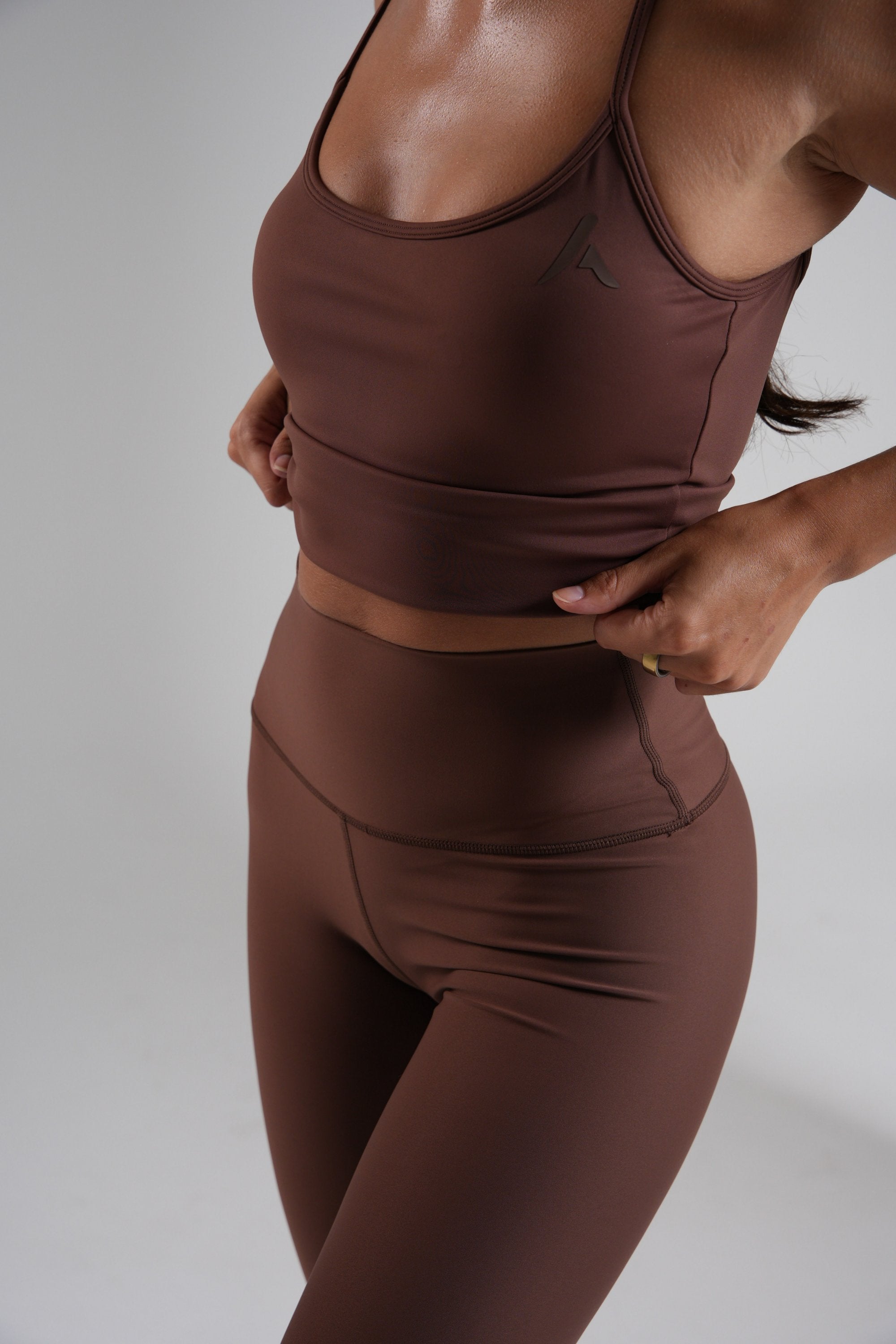 Women's Court Leggings - Brown