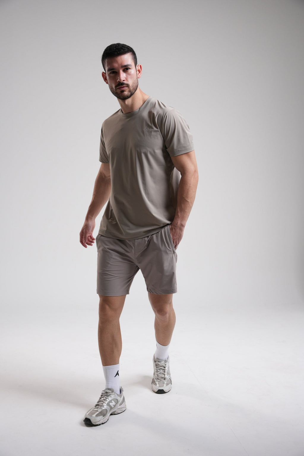 Men's Performance Tee - Beige