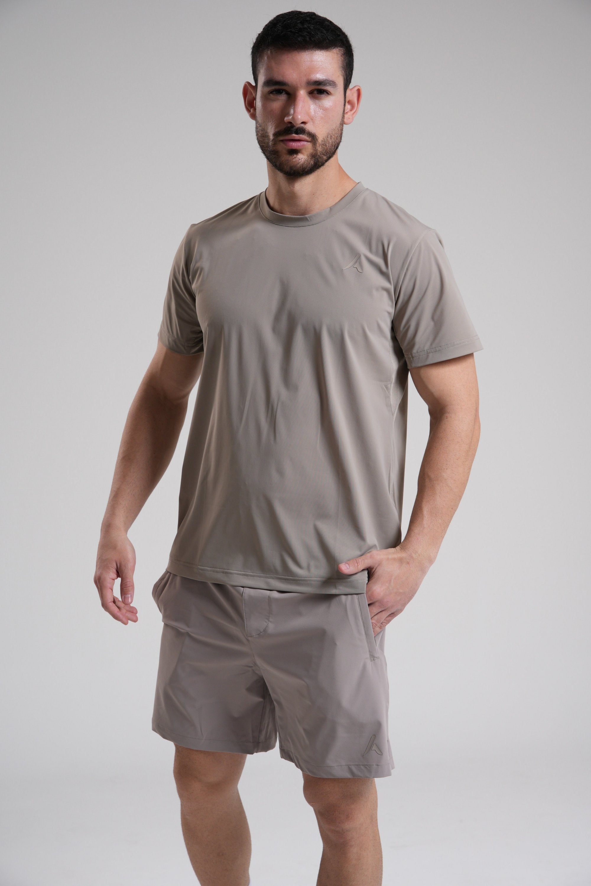 Men's Performance Tee - Beige