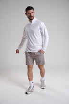Men's Quarter Zip - White